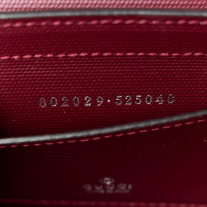 Gucci GG Shadow Monogram Super Mini Shoulder Bag Rosso Ancora Red 7 of 10