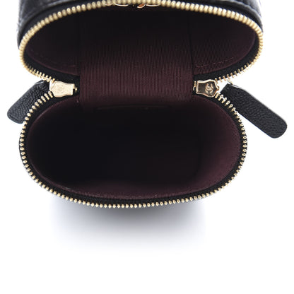 Chanel Caviar Quilted Phone Holder With Chain Black 5 of 10