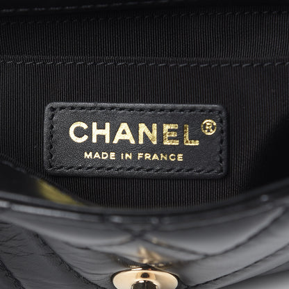 Chanel Shiny Lambskin Quilted Small Montcoco Flap Black 6 of 10