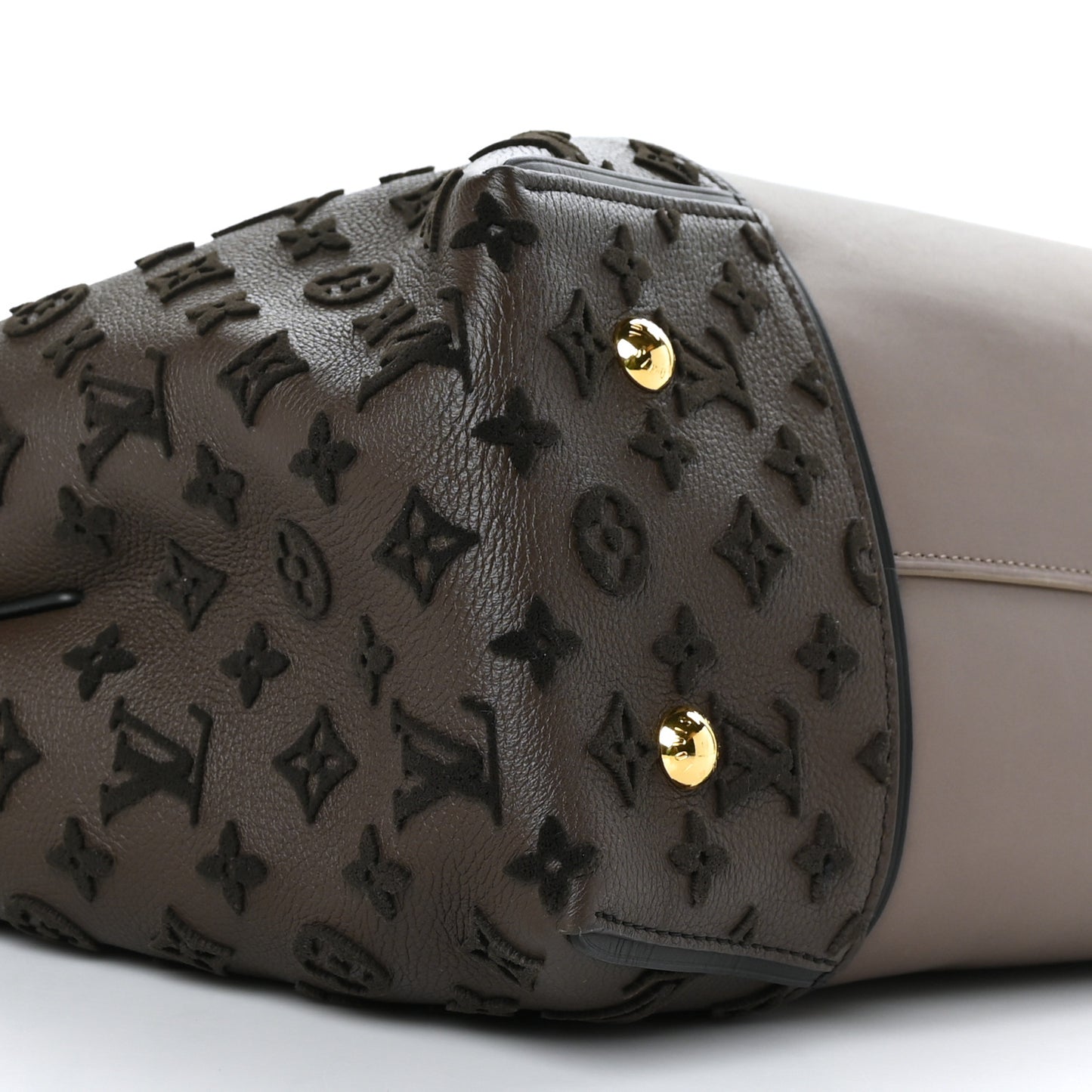 Cuir Orfevre Veau Cachemire Tote W GM Gris