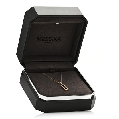 Messika 18K Yellow Gold Diamond LM Move Uno Pave Pendant Necklace 6 of 6