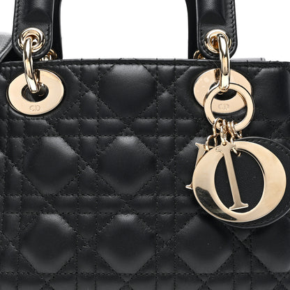 Christian Dior Lambskin Cannage Small My ABCDior Lady Dior Black 7 of 9