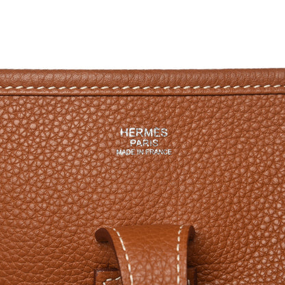 Hermes Taurillon Clemence Evelyne III PM Gold 6 of 7