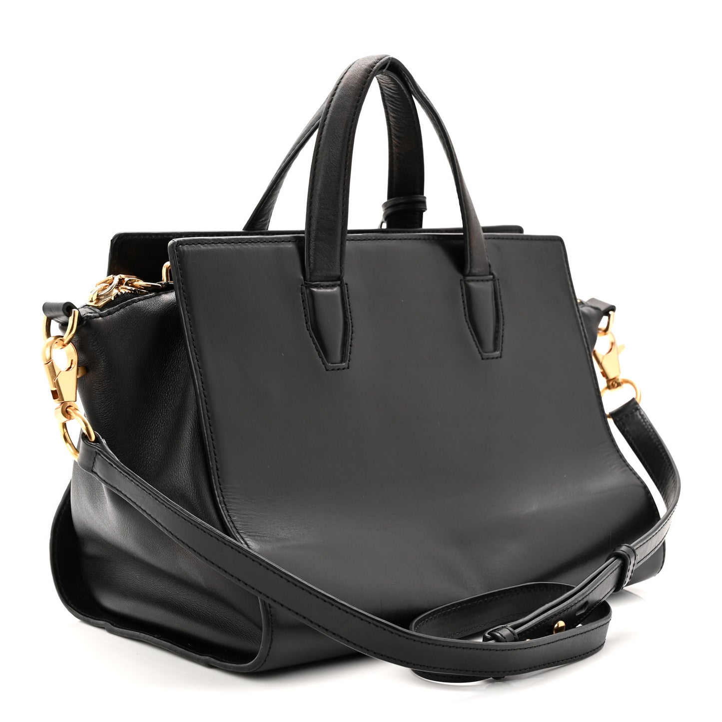 Calfskin Pelican Satchel Black