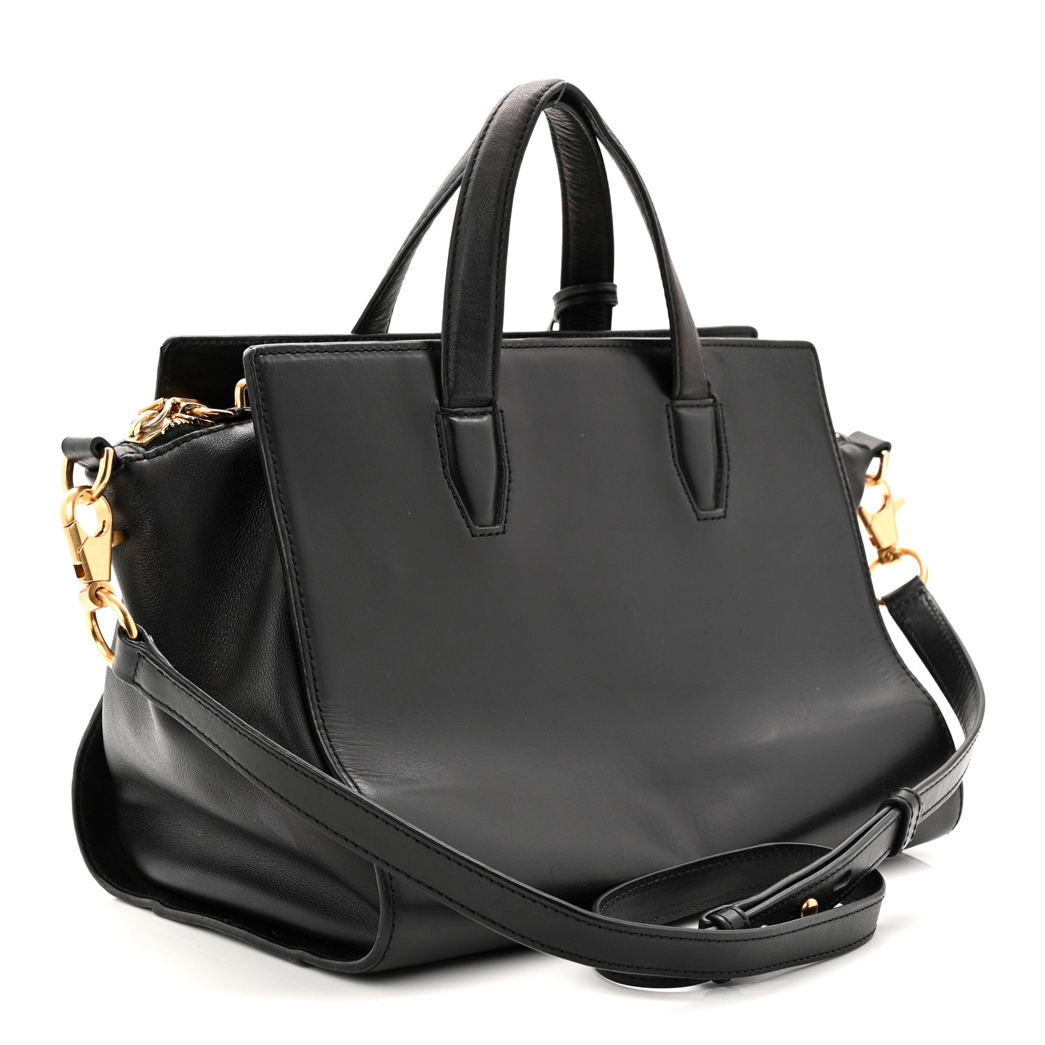 Alexander Wang Calfskin Pelican Satchel Black 2 of 8