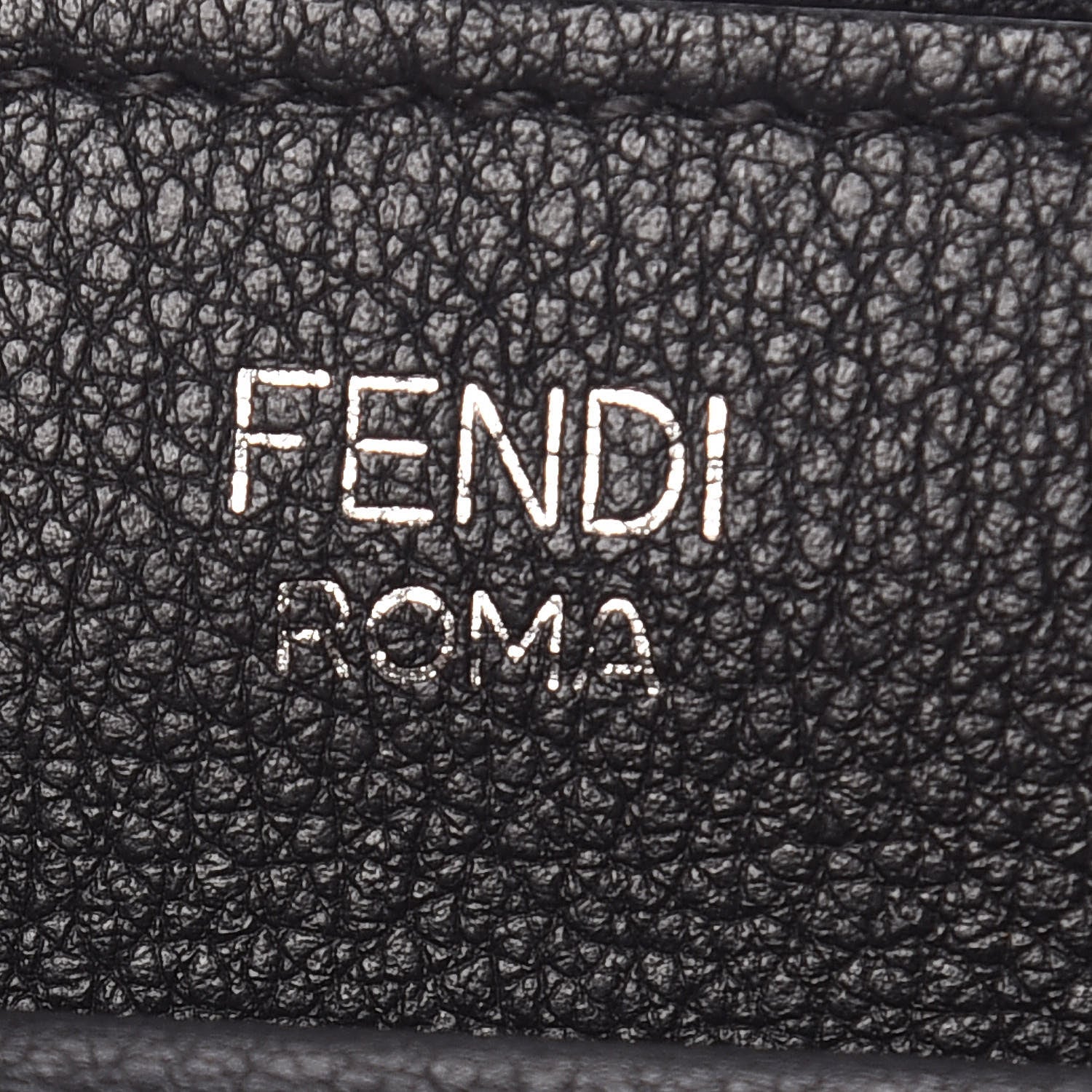 Fendi Vitello Dolce Studded Mini 2Jours Pouch Black Multicolor 10 of 11