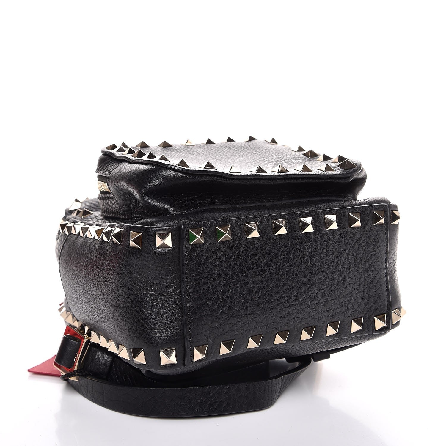 Valentino Garavani Pebbled Calfskin Mini Rockstud Backpack Black 4 of 6