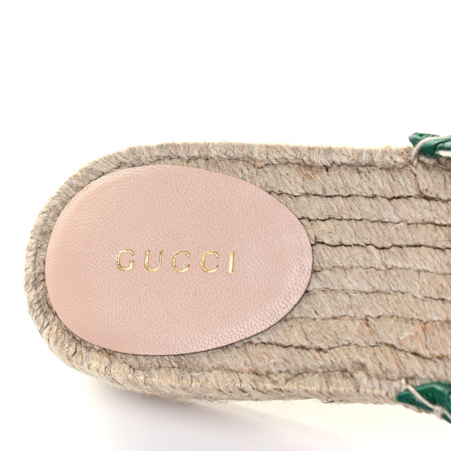 Malaga Kid Perforated Criss Cross Espadrille Slide Sandals 38 Emerald Hibiscus Red