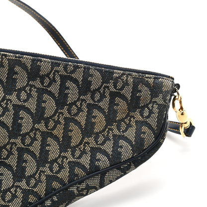 Christian Dior Monogram Mini Saddle Pochette Navy 11 of 13