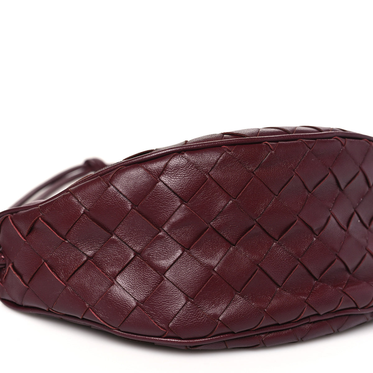 Bottega Veneta Nappa Intrecciato Half Moon Pouch On Strap Barolo 8 of 10