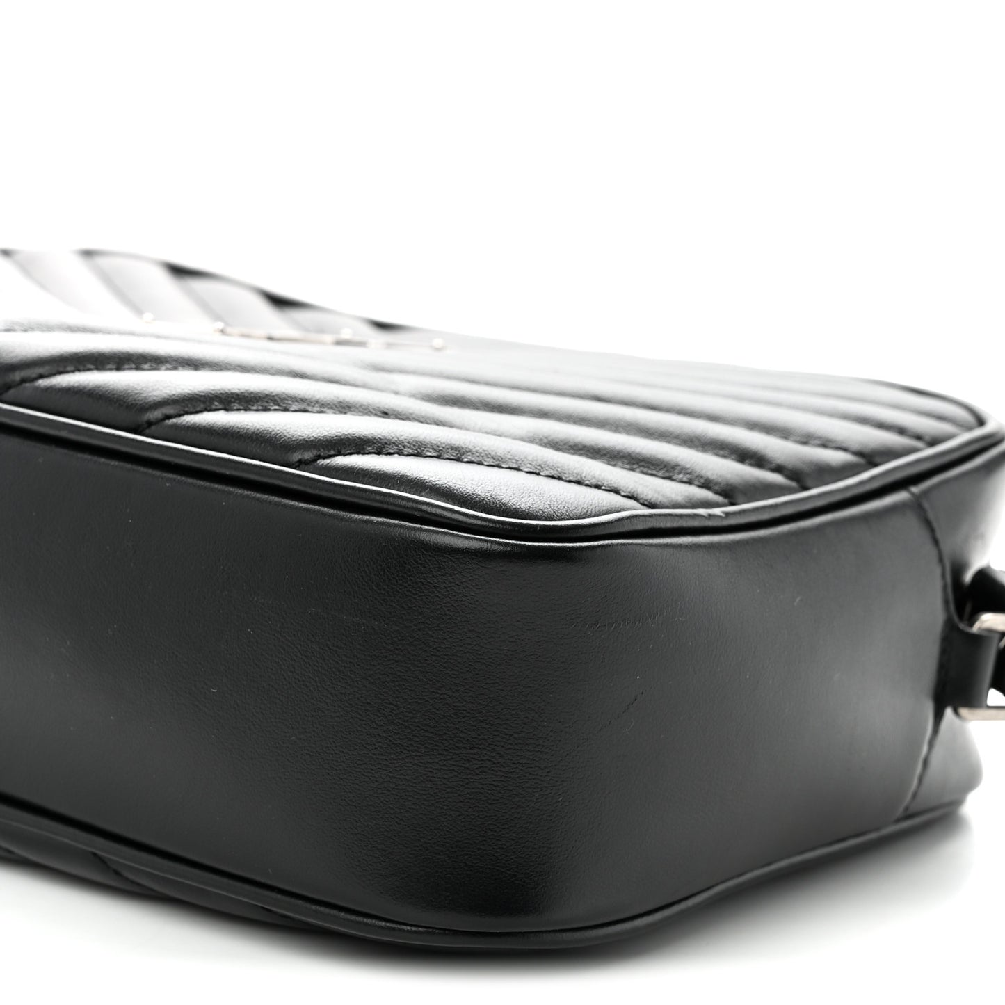 Calfskin Matelasse Monogram Lou Camera Bag Black