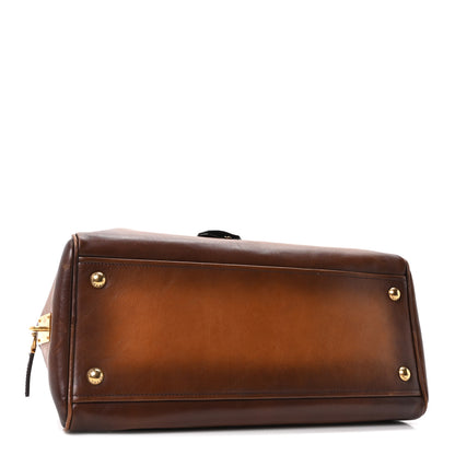 Prada Vitello Old Medium Bowling Bag Cognac 4 of 10