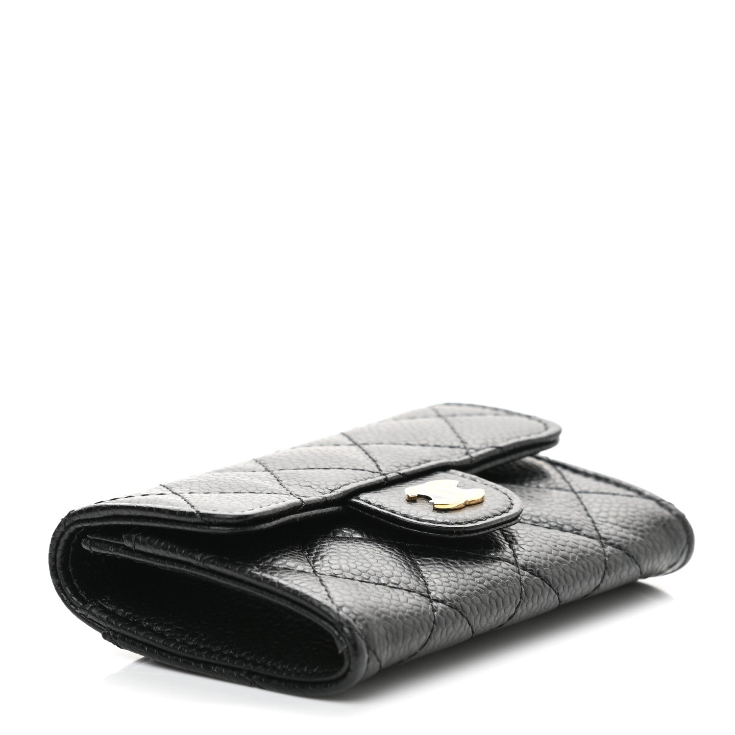 Chanel Caviar Quilted Flap Card Holder Black 3 of 7