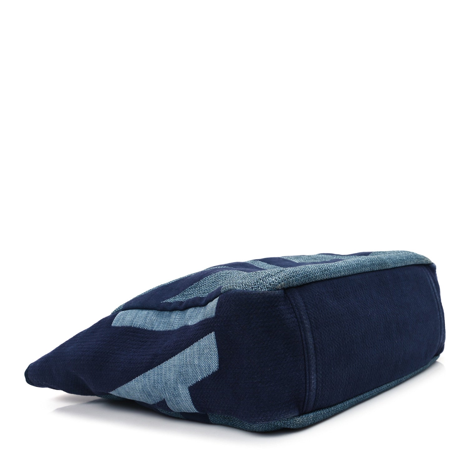 Chanel Canvas Large Shopping Tote Dark Blue 4 of 12