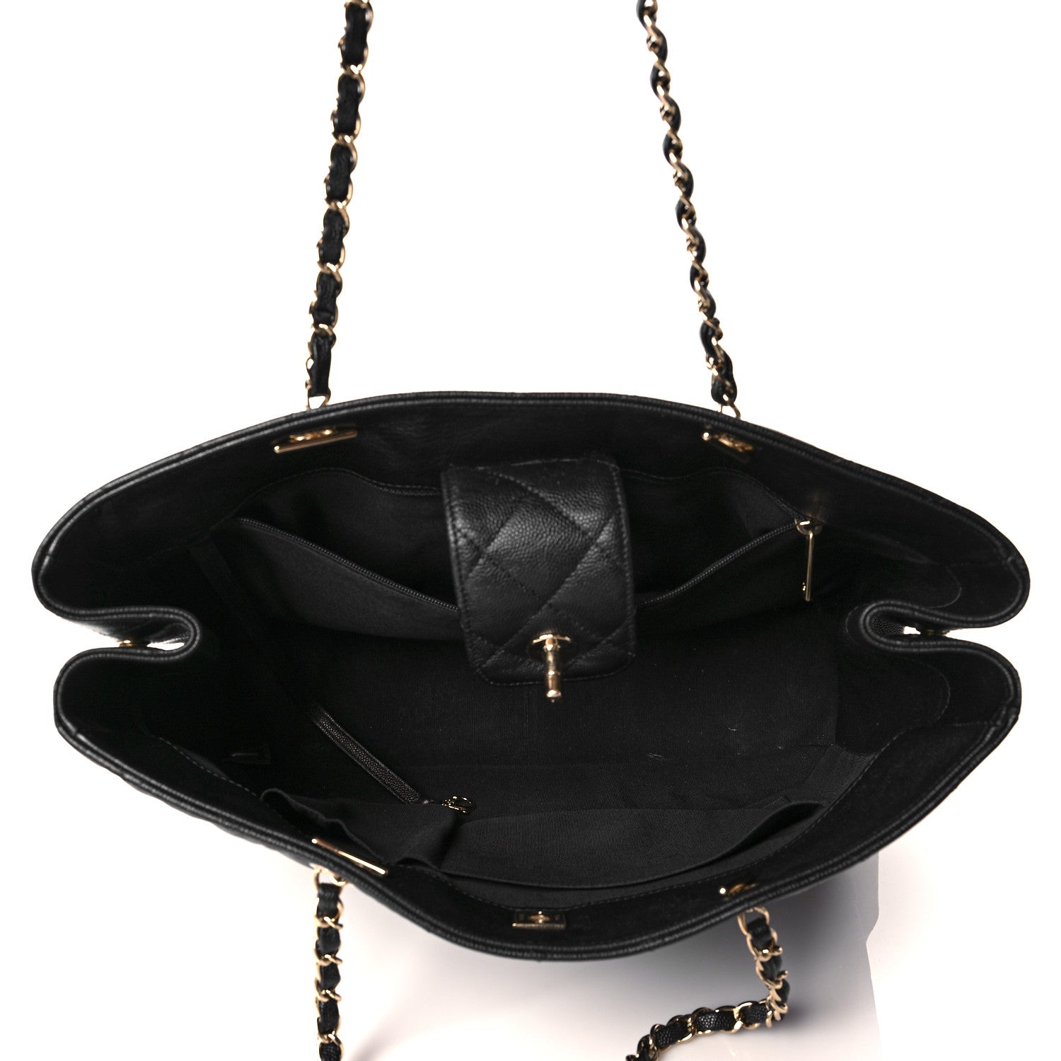 Chanel Caviar Quilted Timeless Tote Black 5 of 12