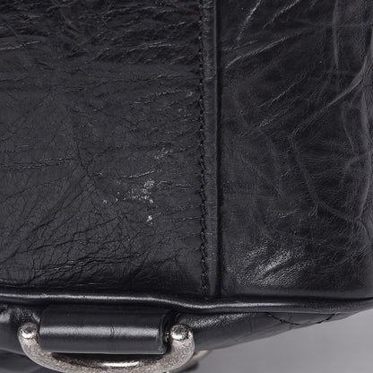 Chanel Aged Calfskin Quilted Large Casual Rock Backpack Black 8 of 8