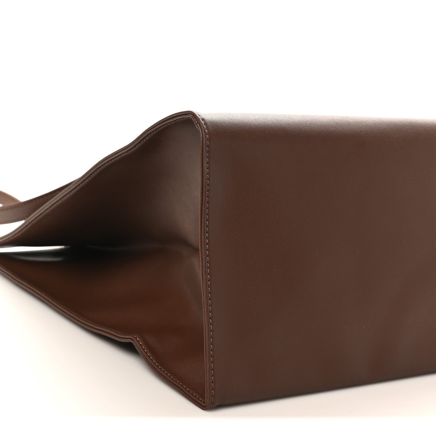 Telfar Vegan Leather Large Shopping Bag Chocolate 7 of 8