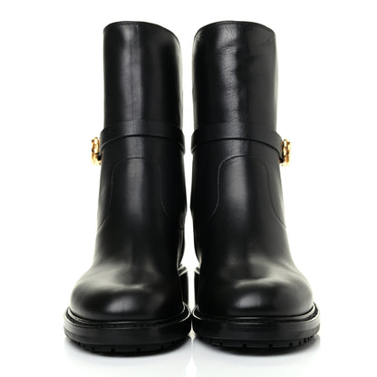 Christian Dior Calfskin Empreinte Ankle Boot 38 Black 2 of 12