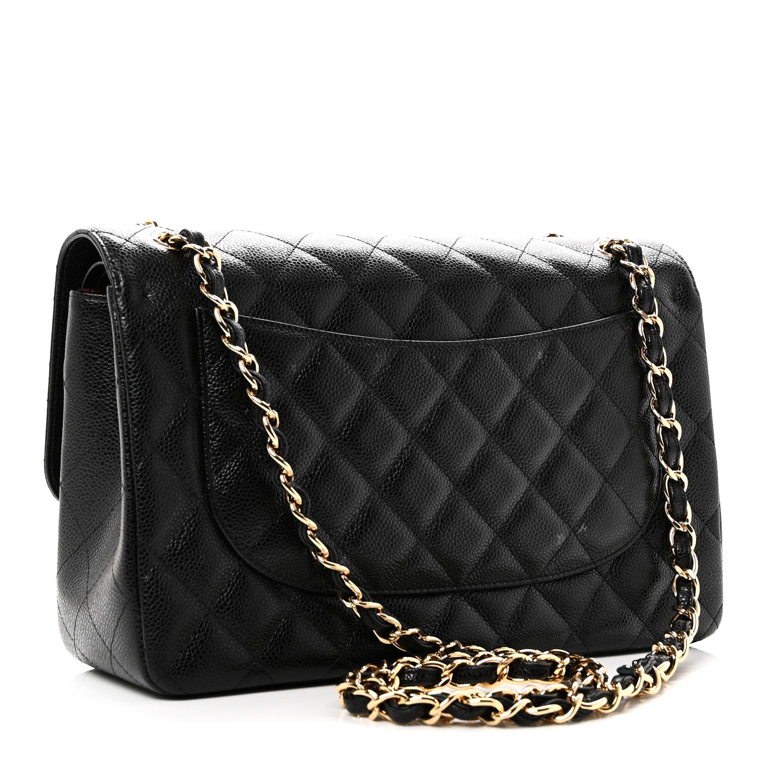 Chanel Caviar Quilted Jumbo Double Flap Black 3 of 11