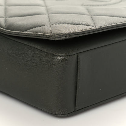 Chanel Lambskin Quilted Medium Diamond CC Flap Khaki 7 of 8