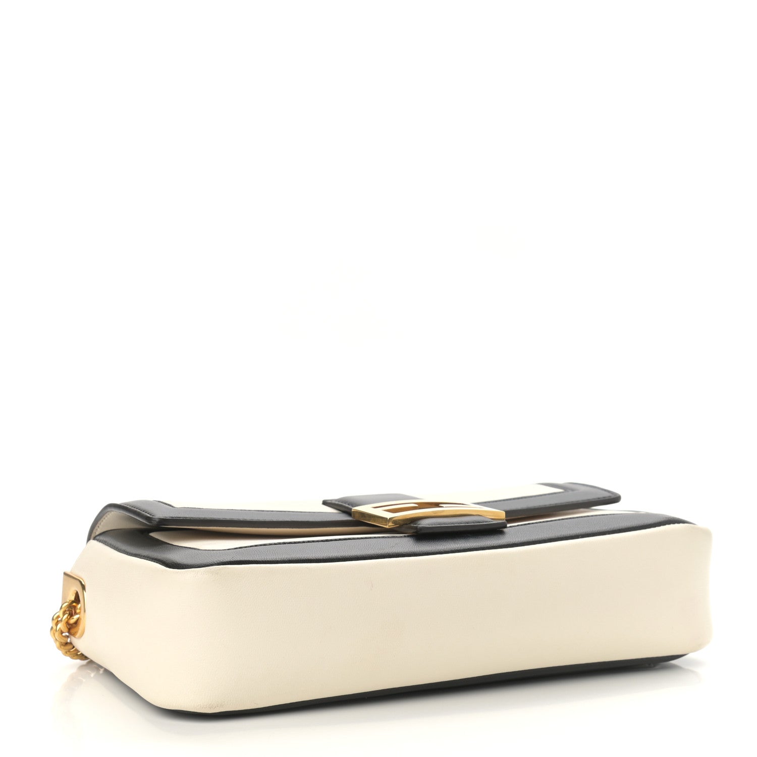 Fendi Nappa Apolo Bi-Color Chain Baguette Uovo Black 4 of 11