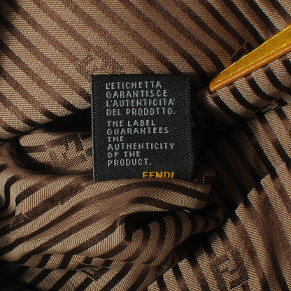 Fendi Grained Calfskin Large Chameleon Pouch Lemon 9 of 9