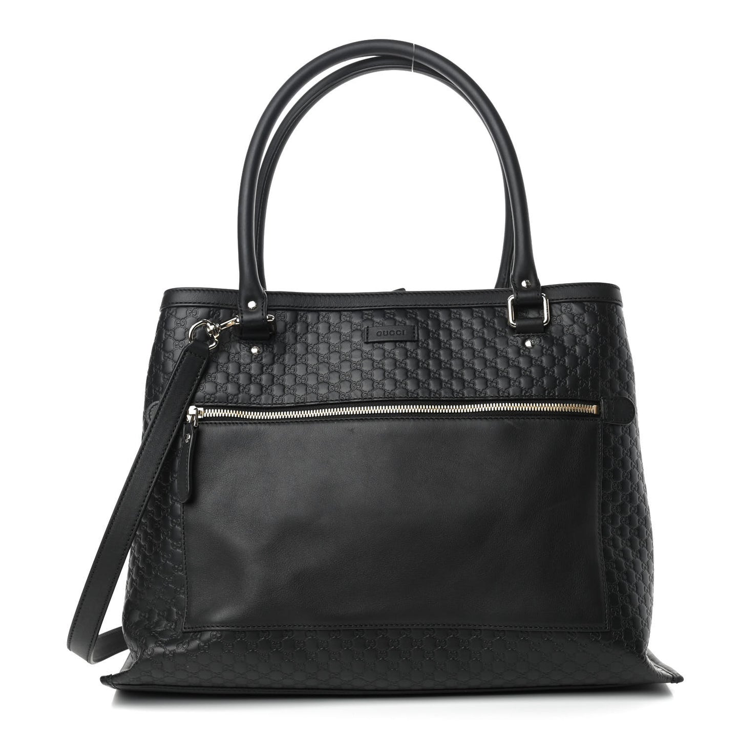 Soft Microguccissima Large Tote Black