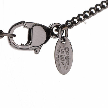 Chanel Pearl CC Pendant Necklace Ruthenium 6 of 7