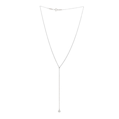 Tiffany Platinum Diamond .19ct Elsa Peretti Diamonds by the Yard Lariat Necklace 3 of 5