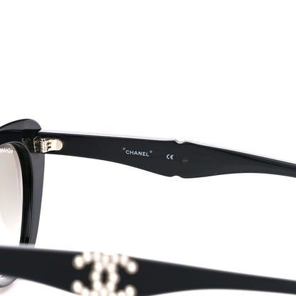 Chanel Acetate Crystal CC Butterfly Sunglasses 71417 Black 6 of 8