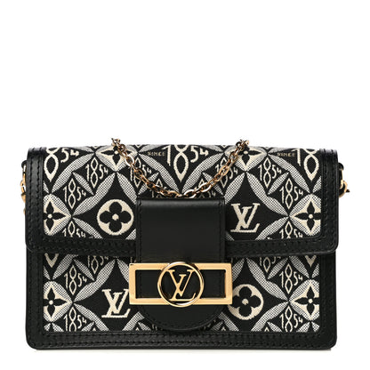 Louis Vuitton Jacquard Since 1854 Dauphine Chain Wallet Grey 1 of 9