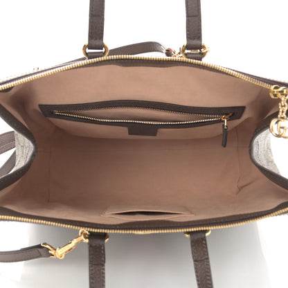 Gucci GG Supreme Monogram Web Medium Ophidia Tote Bag Brown 5 of 12