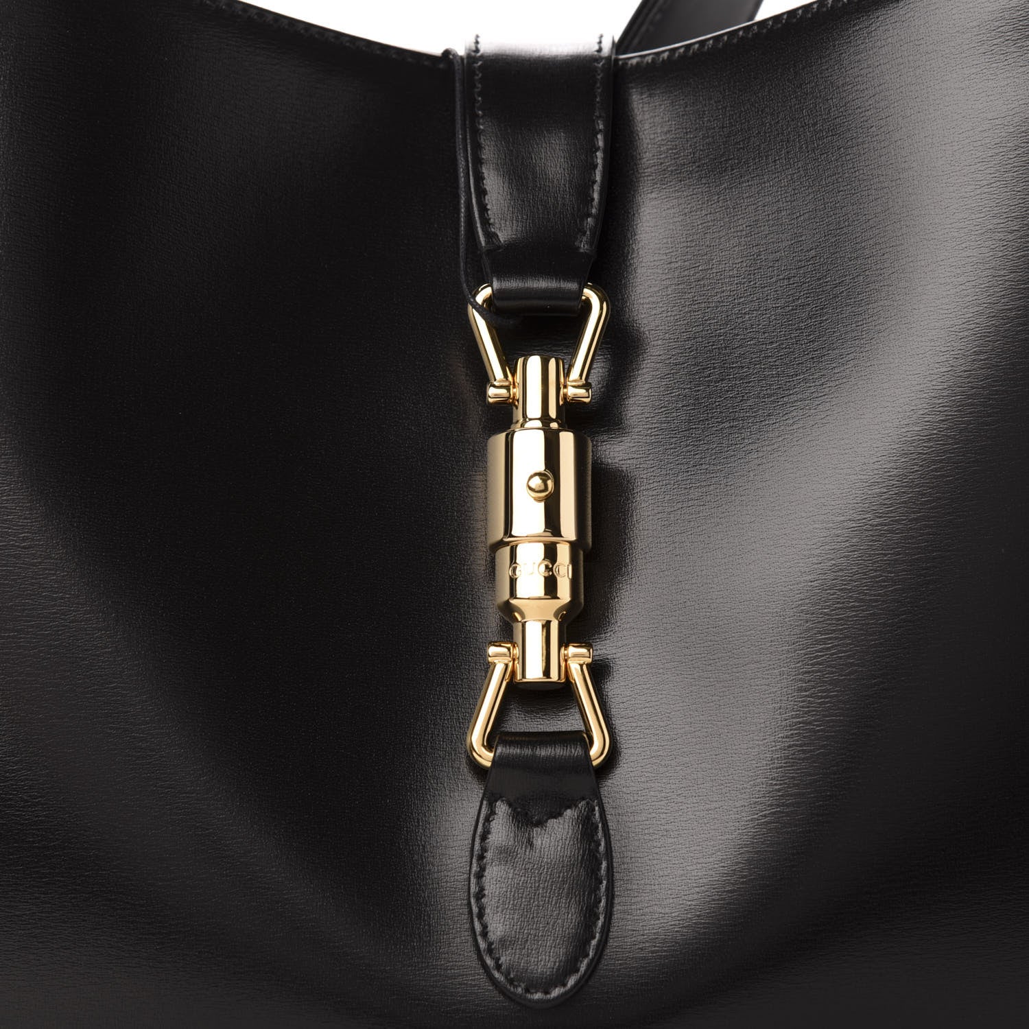 Gucci Boarded Dyana Lux Calfskin Medium Jackie 1961 Hobo Black 11 of 12