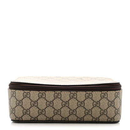 Gucci GG Supreme Monogram Mini Packing Cube Beige Ebony New Acero 1 of 8
