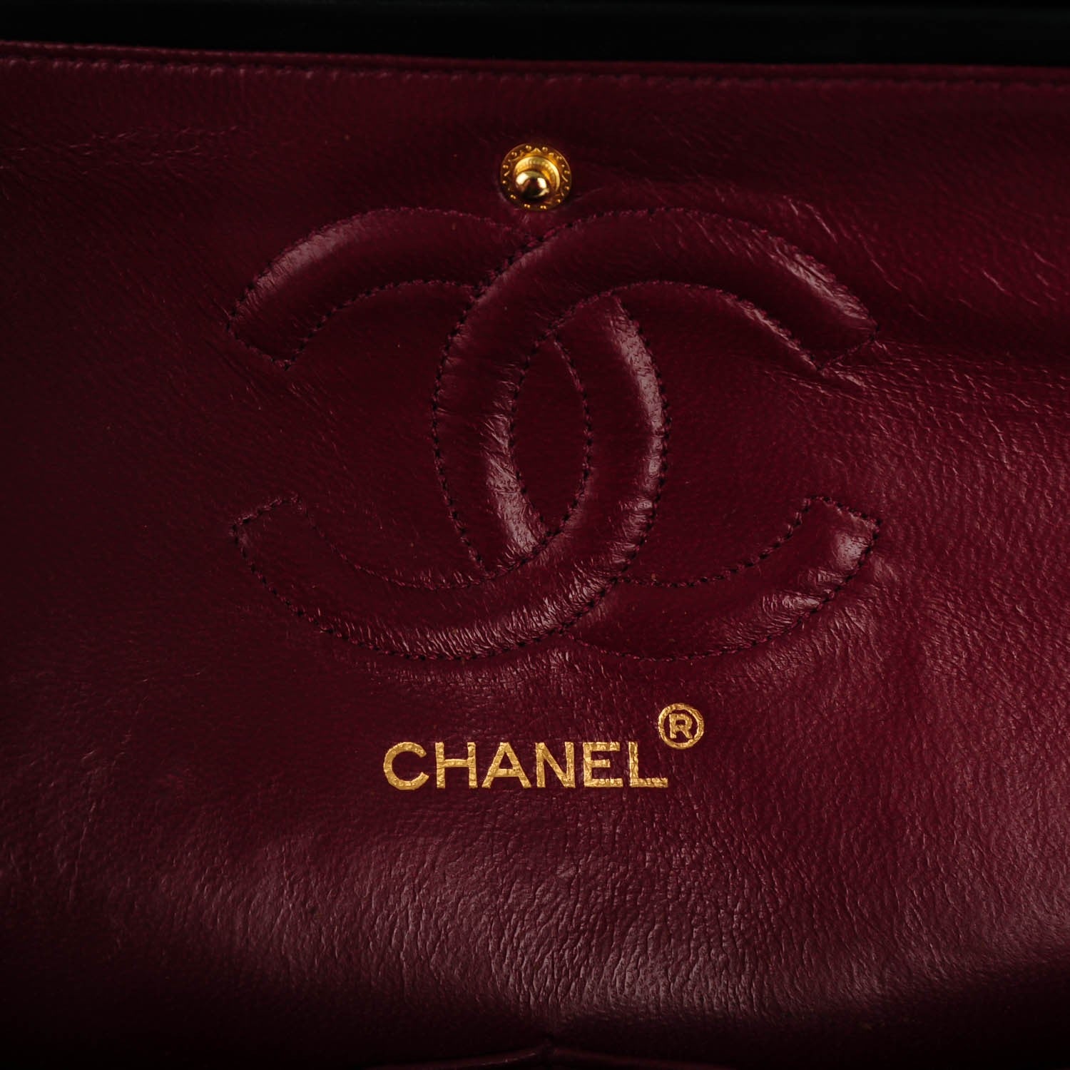 Chanel Lambskin Quilted Medium Double Flap Black 7 of 13