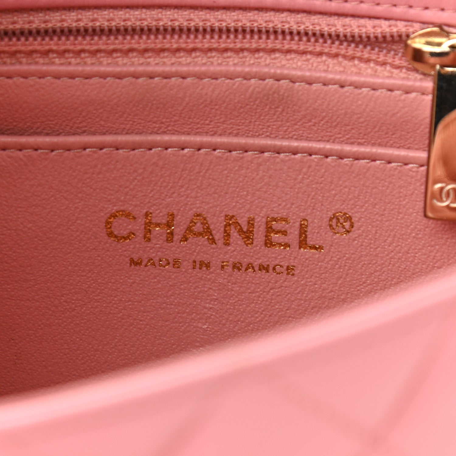 Chanel Lambskin Quilted Mini Rectangular Flap Pink 6 of 12