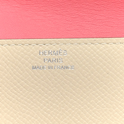 Hermes Epsom Camail Combined Coin Purse Lime Malachite Rose Azalee 6 of 7