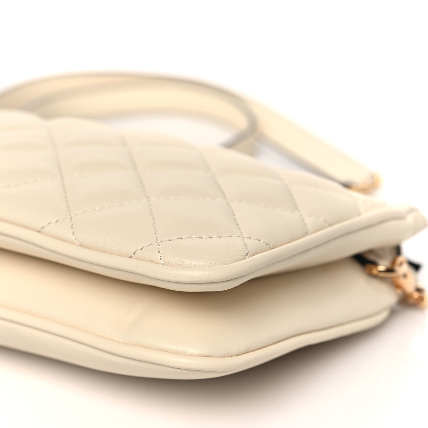 Versace Nappa Quilted La Medusa Shoulder Bag Off White 8 of 8