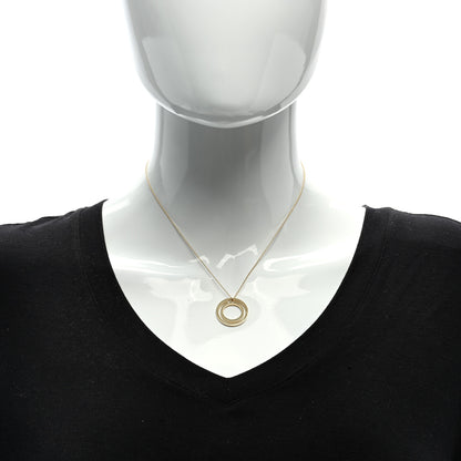Tiffany 18K Yellow Gold T Circle Pendant Necklace 2 of 5