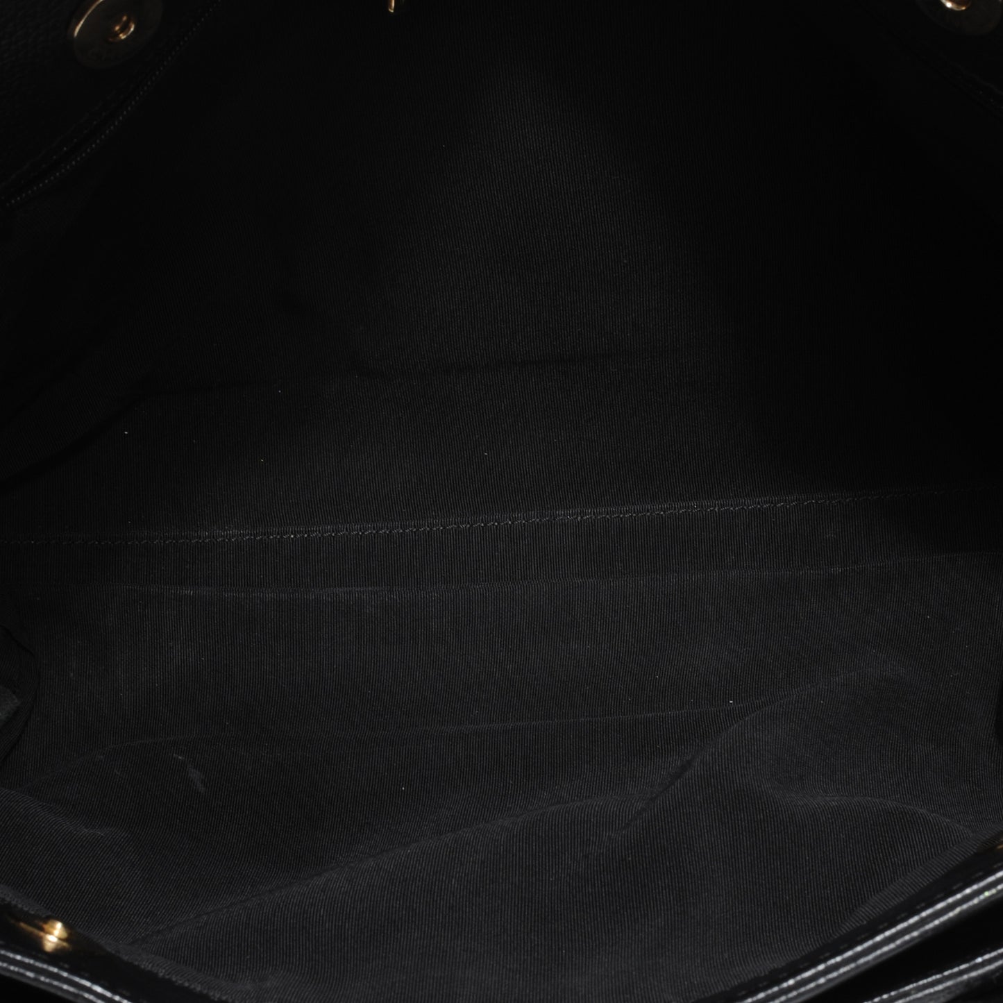 Calfskin Cerf Executive Shopper Tote Black