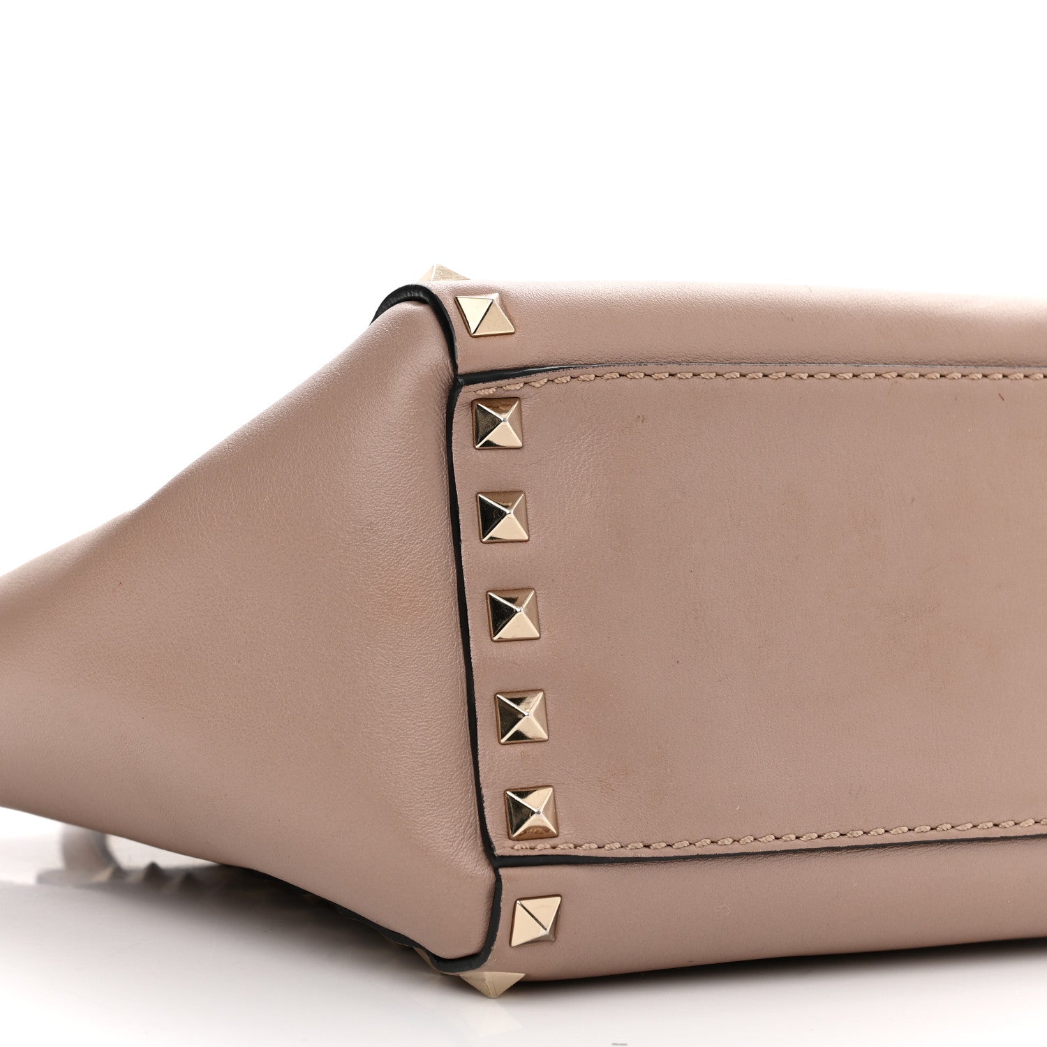 Valentino Garavani Vitello Mini Rockstud Tote Poudre 8 of 21