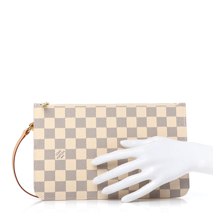 Louis Vuitton Damier Azur Neverfull MM GM Pochette 2 of 7