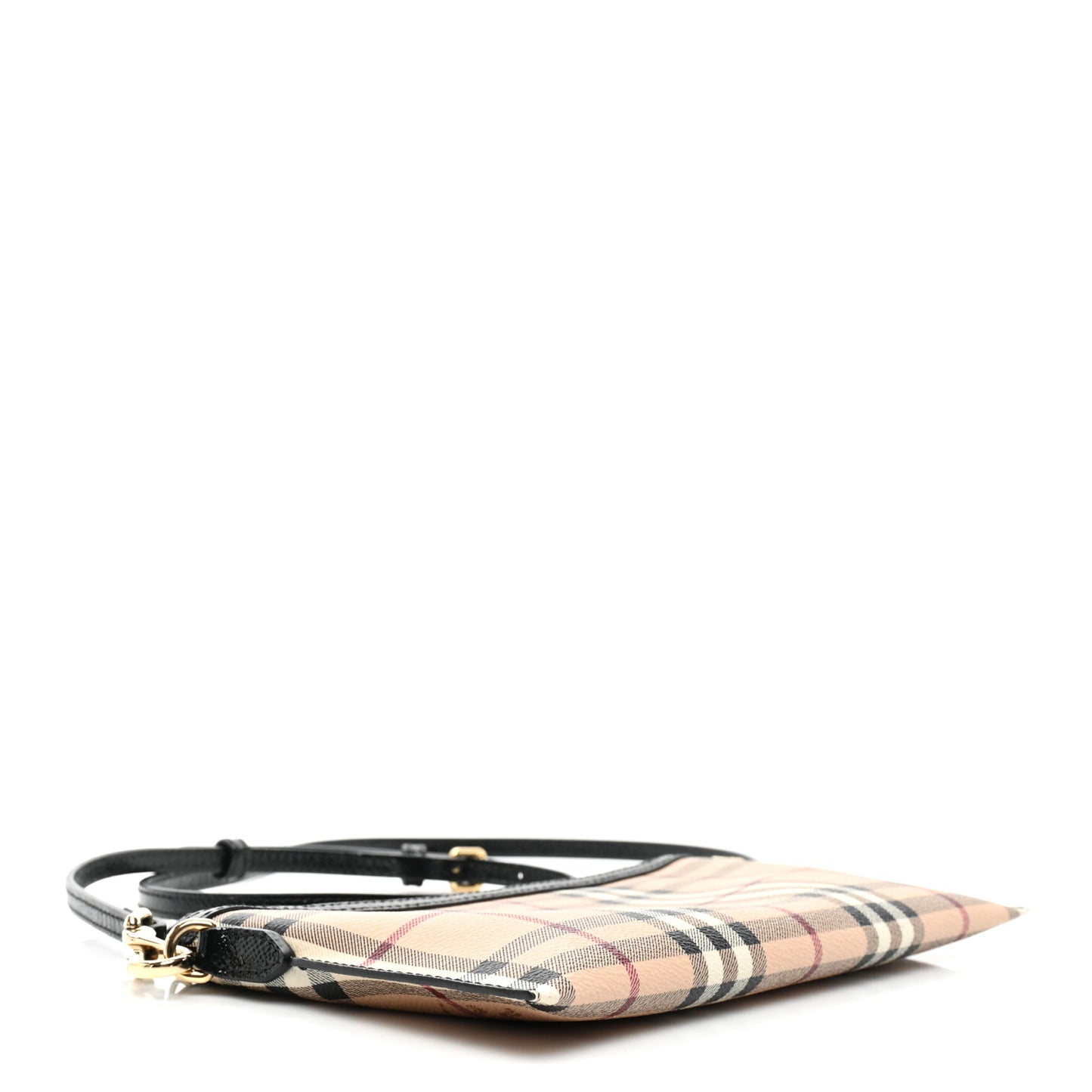 Haymarket Check Small Peyton Crossbody Clutch Bag Black