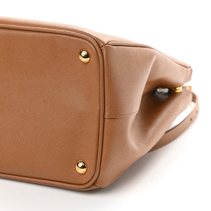 Prada Saffiano Medium Galleria Double Zip Tote Caramel 10 of 10