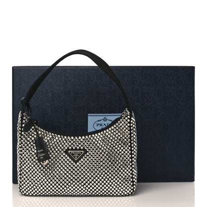 Prada Satin Crystal Mini Re-Edition 2000 Bag Cristal 10 of 10