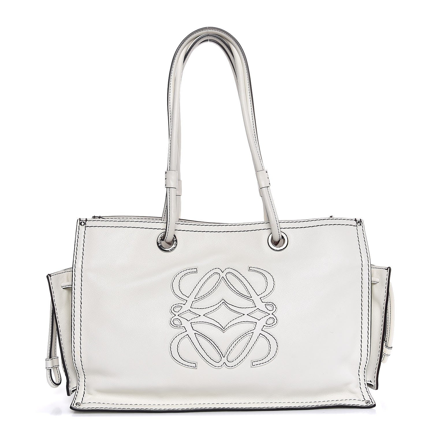 Lanvin LOEWE Calfskin Medium Shopping Tote White 1 of 7
