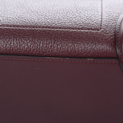 Celine Goatskin Calfskin Micro Luggage Burgundy 11 of 15