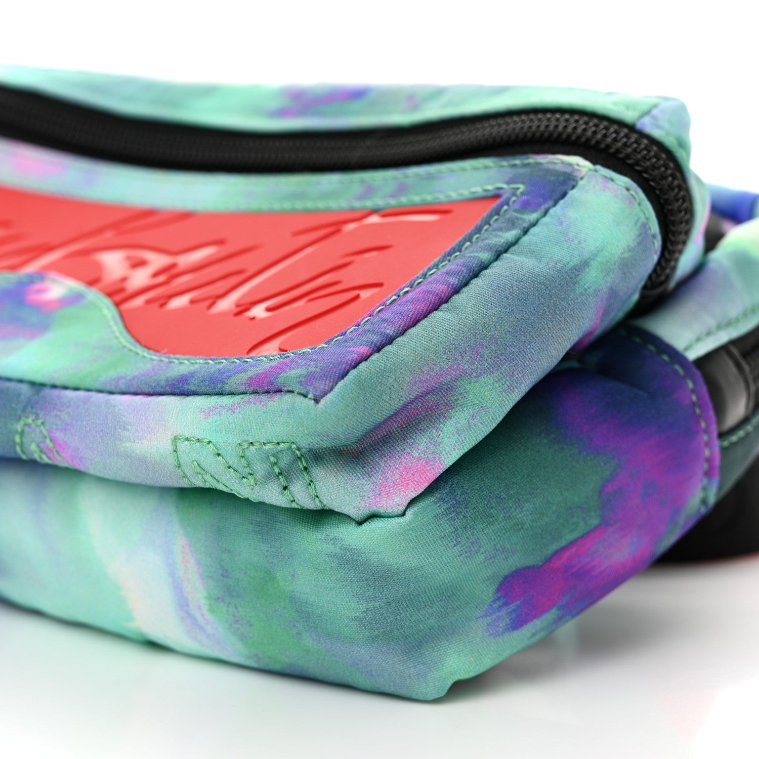Christian Louboutin Nylon Loubideal Sneaker Sole Belt Bag Blue Multicolor 10 of 10