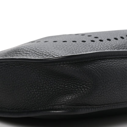 Hermes Taurillon Clemence Evelyne PM Black 9 of 11