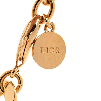 Christian Dior Metal Danseuse Etoile Chain Choker Necklace Gold 5 of 6